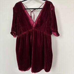 Free‎ People Ivy Velvet Mini Dress Size M